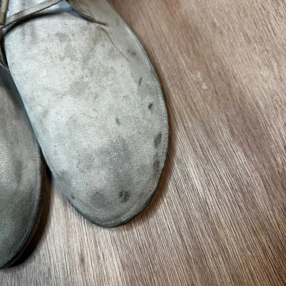 Marsèll Taupe Strasacco Mens Grey Suede Chukka Boots Made in Italy Size 43
